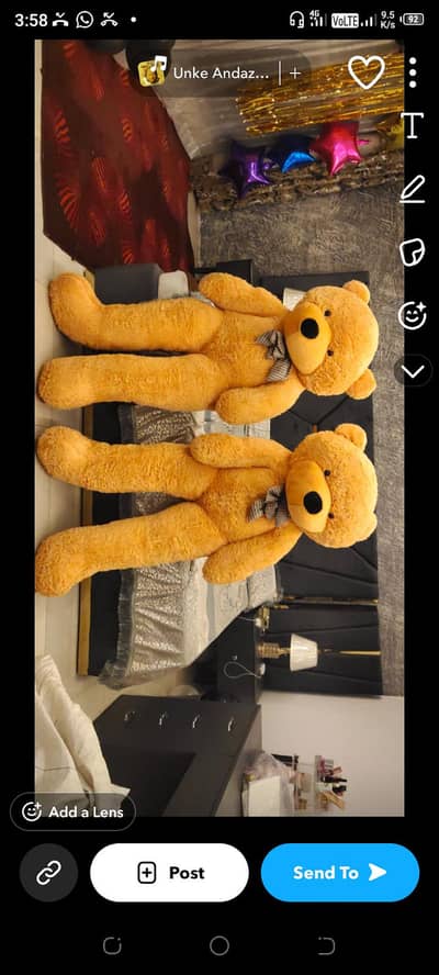 6 fit bulky and huge teddy bear