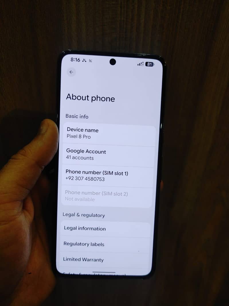 Google pixel 8 pro 7