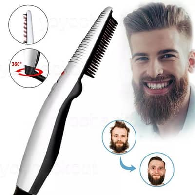 Reachargeable Hair Curler Beard  Shawl  Combo Multi Functional  Brush