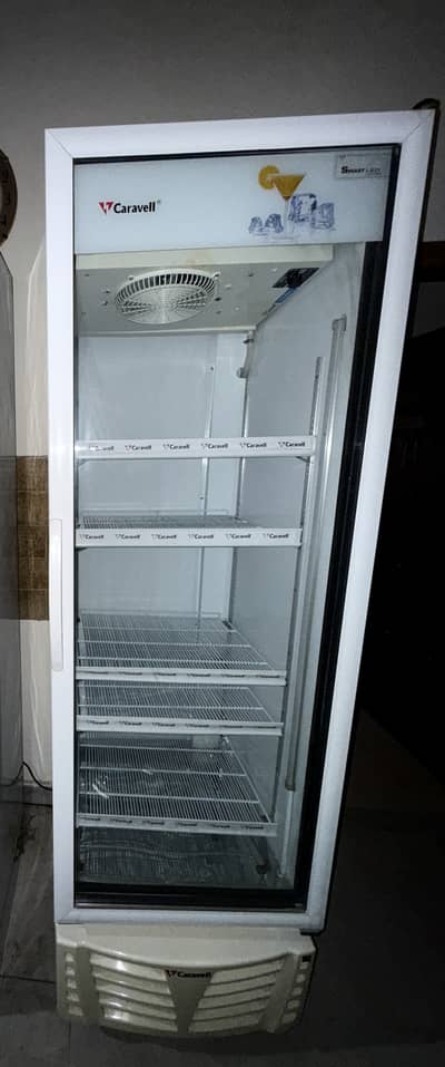 caravell commercial visi fridge single door almost new