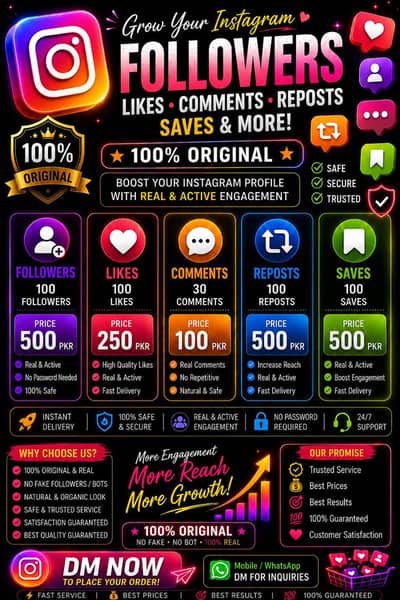 Instagram Followers, Likes, Comments, Reposts & Saves | Fast Delivery