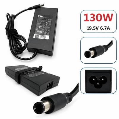 Dell 130W Slim Shape / 7.4mm Pin Laptop Charger Adapter