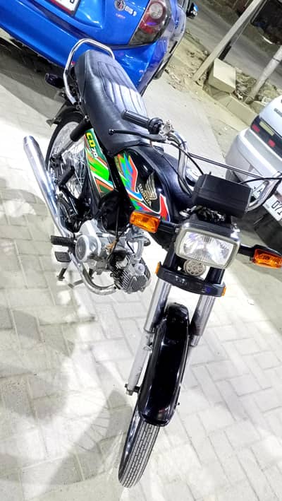 Honda cd 70 2021 7 month model Karachi num 1st owner Genuine