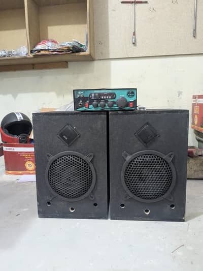 8 inch speaker  +amplifier