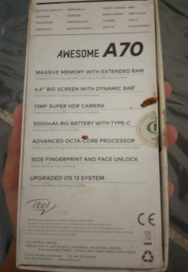 Itel A70 9