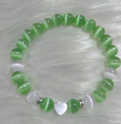 Handmade Green Crystal Gajra Bracelet Set for Women | Bridal Mehndi Ba