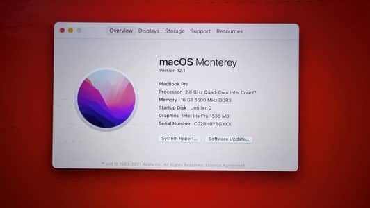 Apple MacBook Pro Ci7 2015 15"