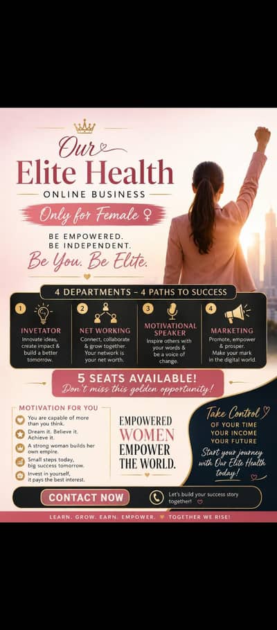 our elite health (digital marketing) for women