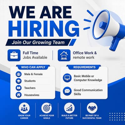 Hiring staff for online and offline work