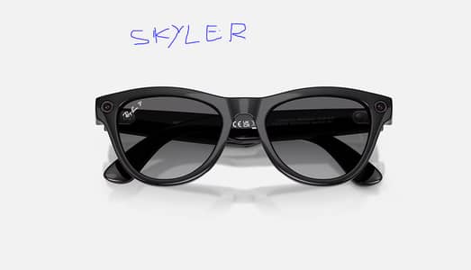 Rayban Meta Skyler Gen 2 Sunglasses (Size52)Shiny Black/Polar Graphit