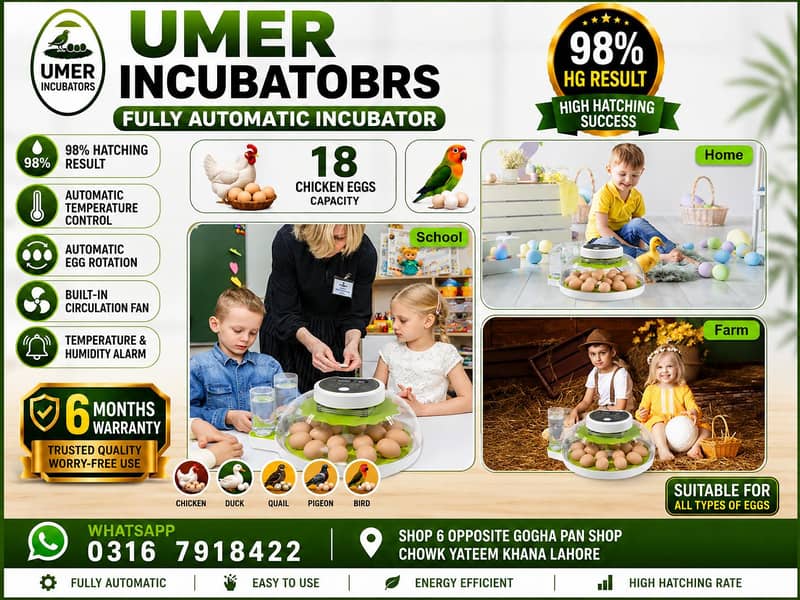Automatic Egg Incubator | Egg Hatching Machine | Incubator | Brooder 2