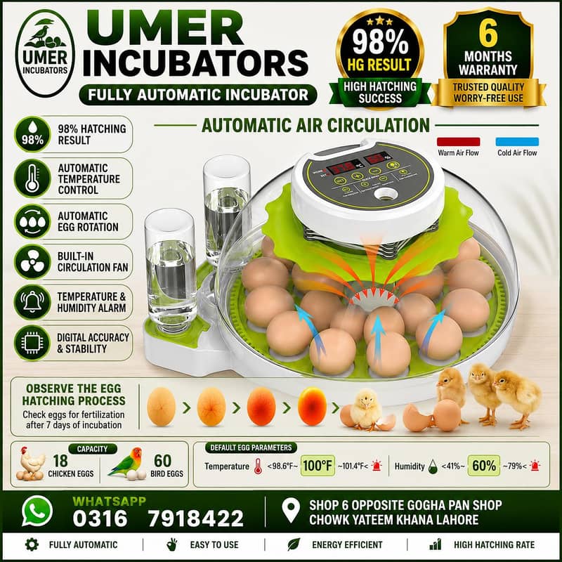 Automatic Egg Incubator | Egg Hatching Machine | Incubator | Brooder 3