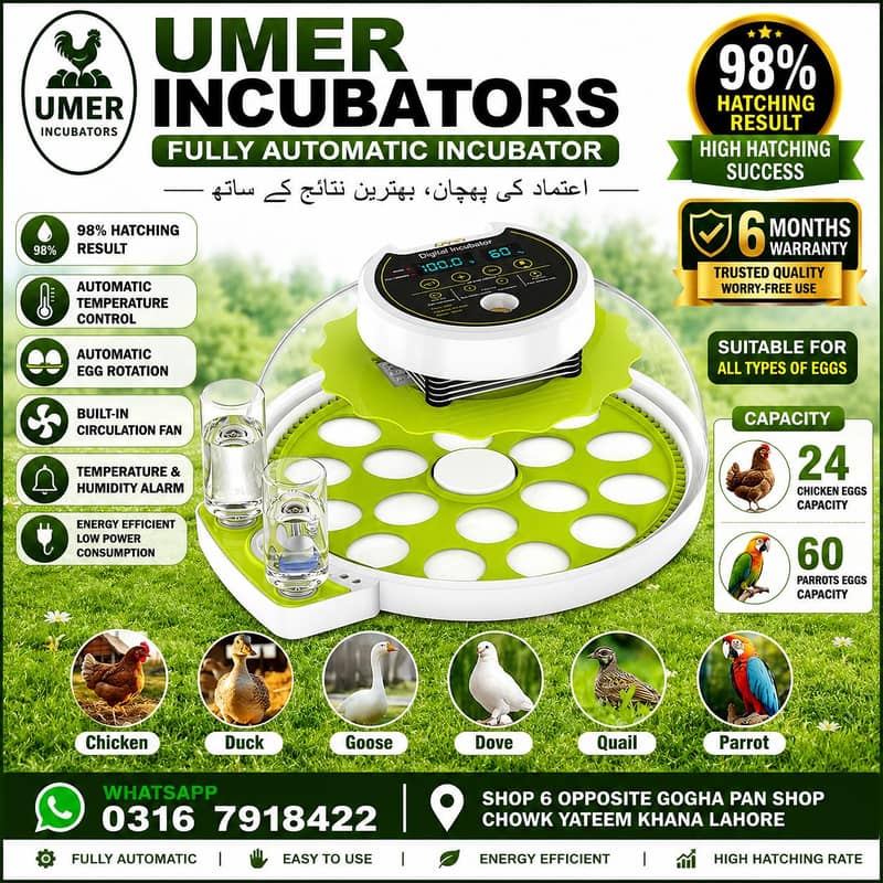 Automatic Egg Incubator | Egg Hatching Machine | Incubator | Brooder 4