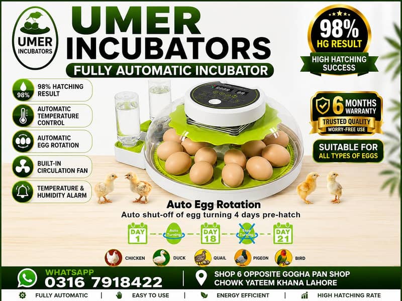 Automatic Egg Incubator | Egg Hatching Machine | Incubator | Brooder 7