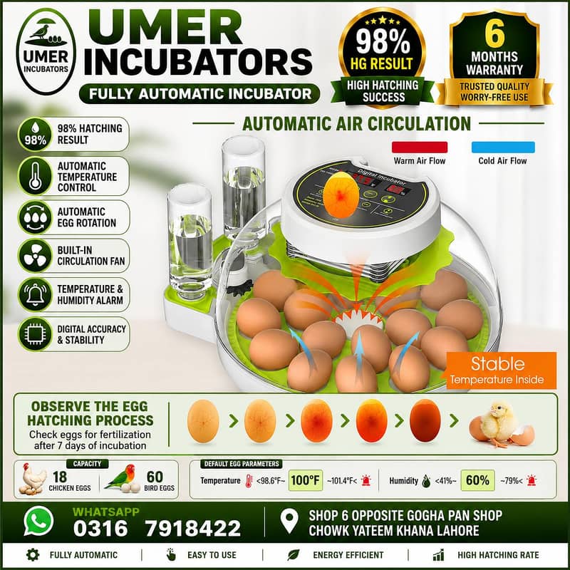 Automatic Egg Incubator | Egg Hatching Machine | Incubator | Brooder 8