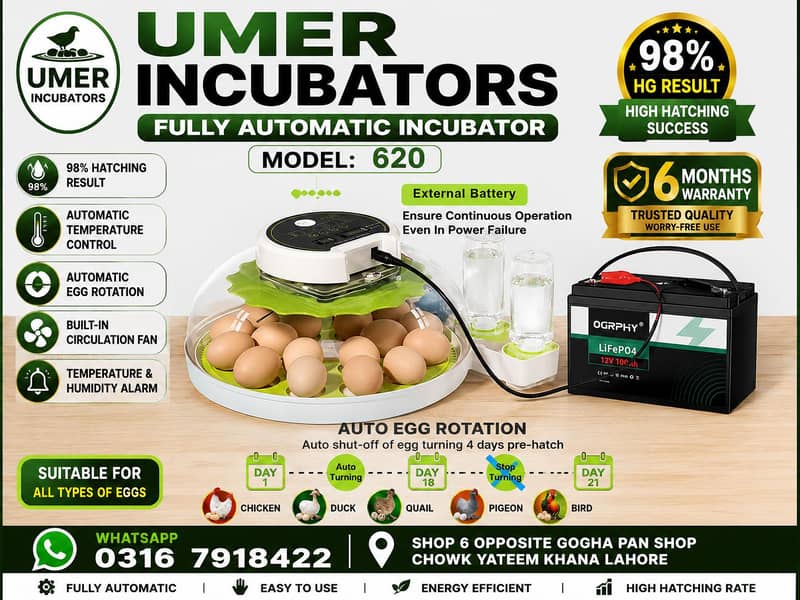 Automatic Egg Incubator | Egg Hatching Machine | Incubator | Brooder 9