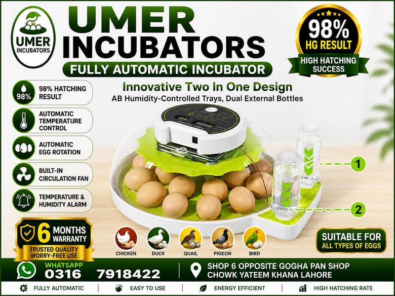 Automatic Egg Incubator | Egg Hatching Machine | Incubator | Brooder 13