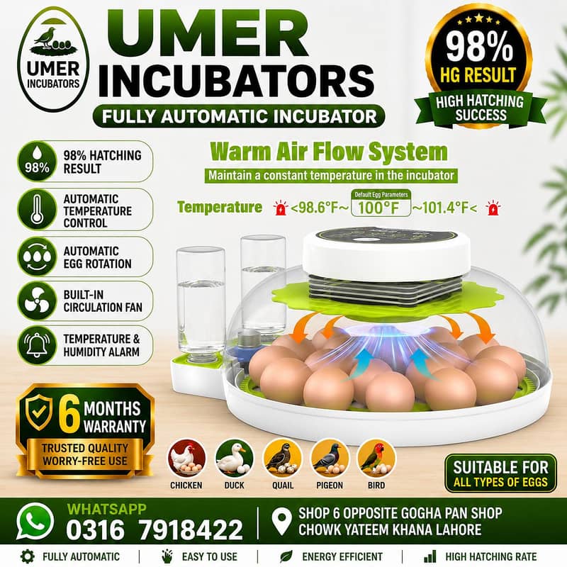 Automatic Egg Incubator | Egg Hatching Machine | Incubator | Brooder 15