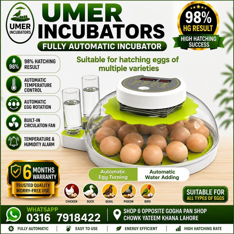 Automatic Egg Incubator | Egg Hatching Machine | Incubator | Brooder 17