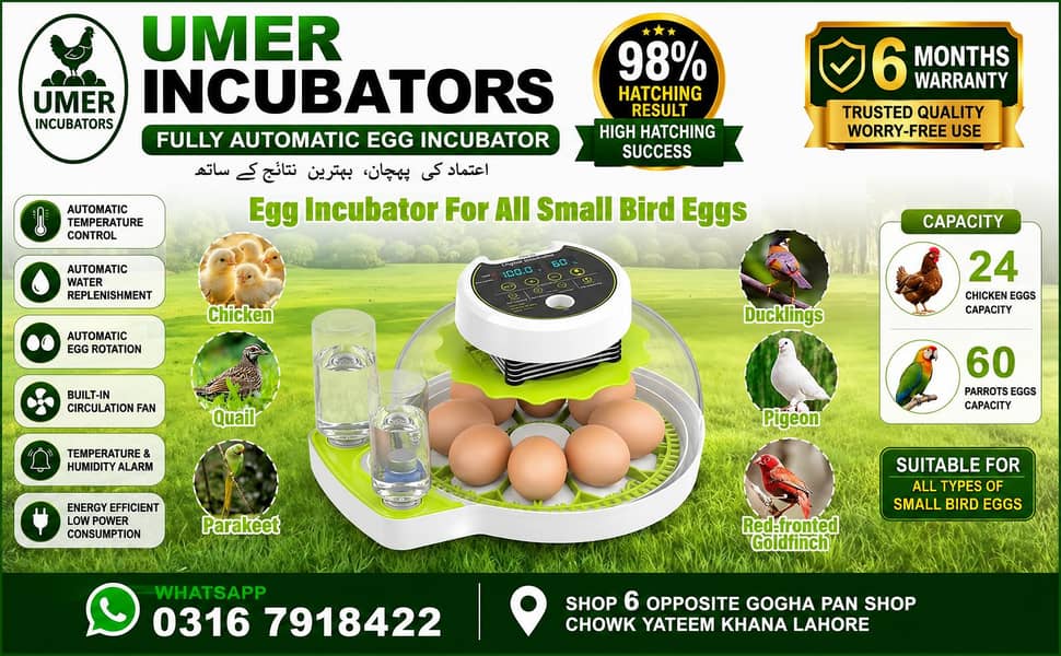 Automatic Egg Incubator | Egg Hatching Machine | Incubator | Brooder 18