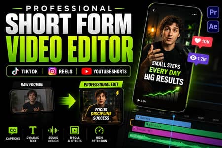 Professional Video Editor | Reels, Shorts & Social Media Videos