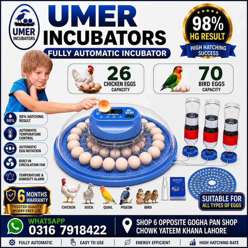 Automatic Egg Incubator | Egg Hatching Machine | Incubator | Brooder 2