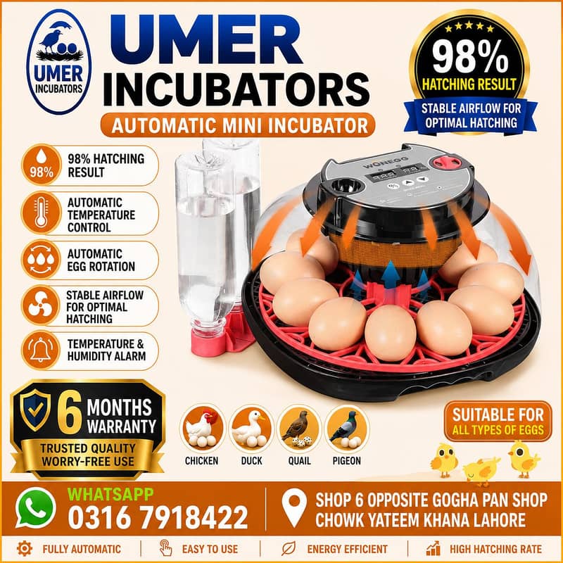 Automatic Egg Incubator | Egg Hatching Machine | Incubator | Brooder 4