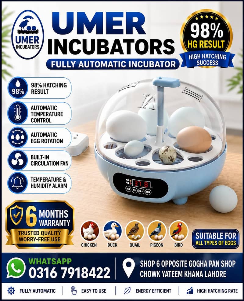 Automatic Egg Incubator | Egg Hatching Machine | Incubator | Brooder 9