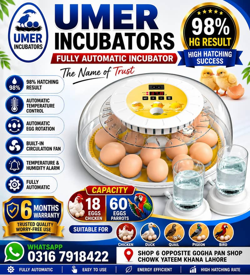 Automatic Egg Incubator | Egg Hatching Machine | Incubator | Brooder 10