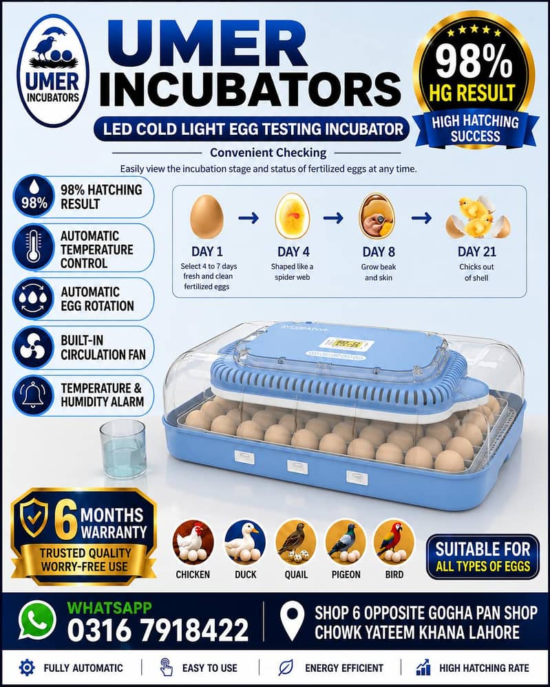 Automatic Egg Incubator | Egg Hatching Machine | Incubator | Brooder 11
