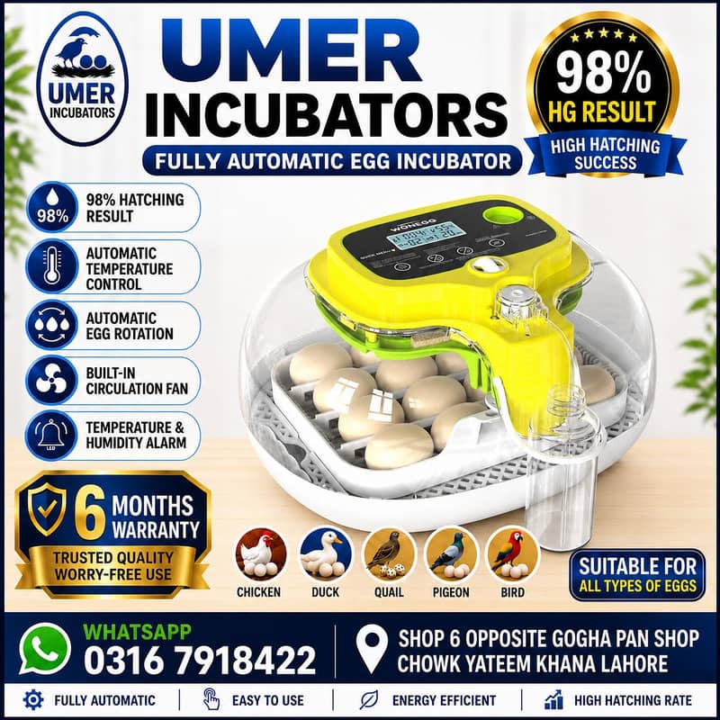Automatic Egg Incubator | Egg Hatching Machine | Incubator | Brooder 13