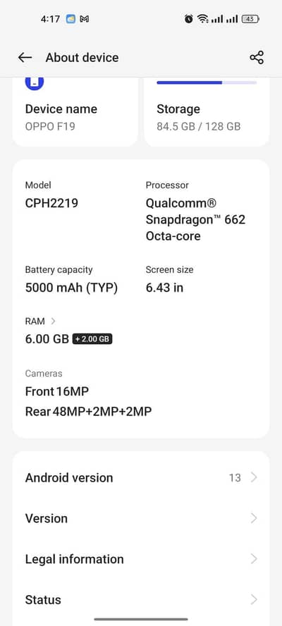 OPPO F19
