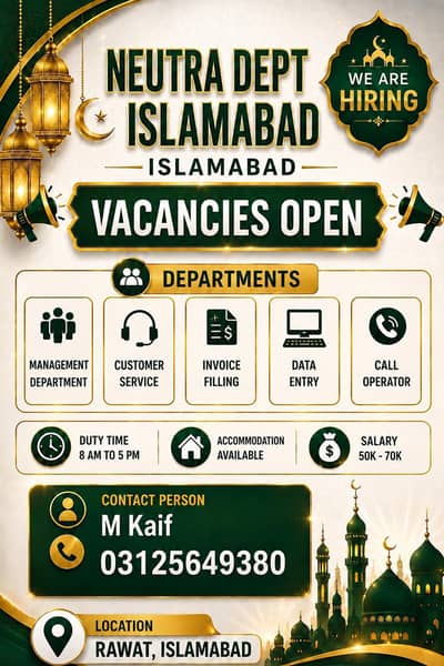 Vacancie open
