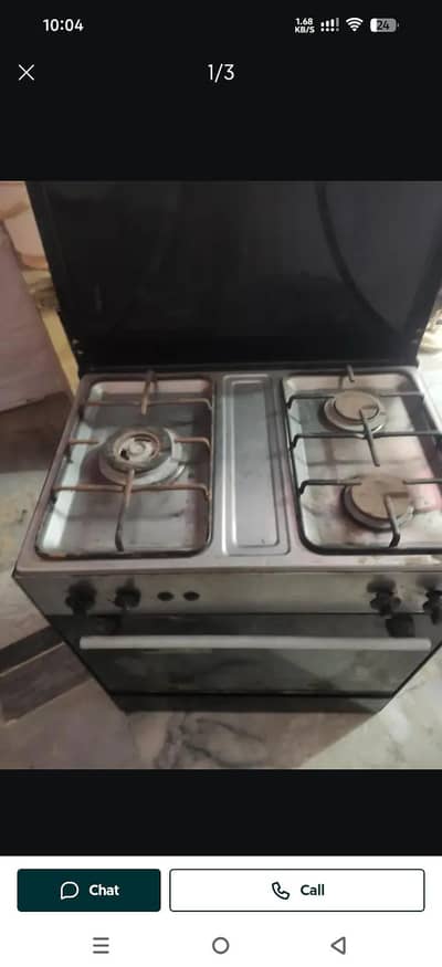 anix cooking range 3 burner