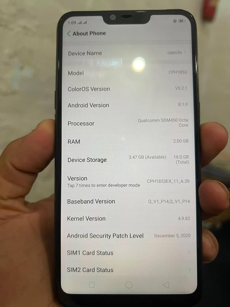 OPPO A3s 0