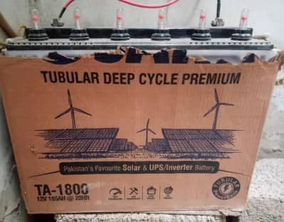Osaka TA-1800 12V 185Ah Tubular Battery like New condition