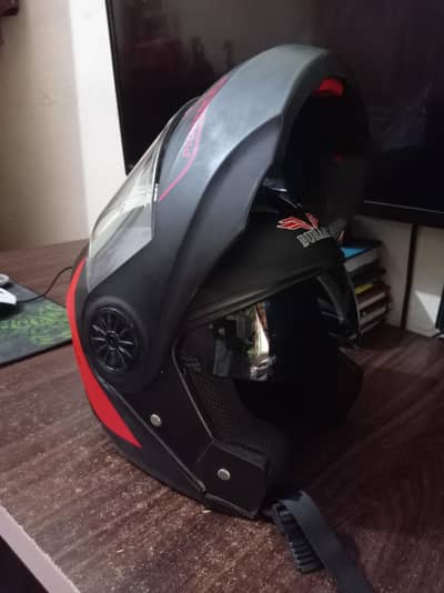 Buraak Pioneer Flip-Up Double Visor Full Face Helmet