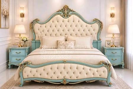 ultra laxrurious bed set . . . dinning dewan amd sofa making