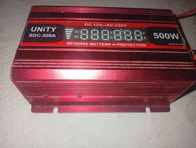 500 Watt inverter 12v Dc to 230v ac good working. 03122,810,637