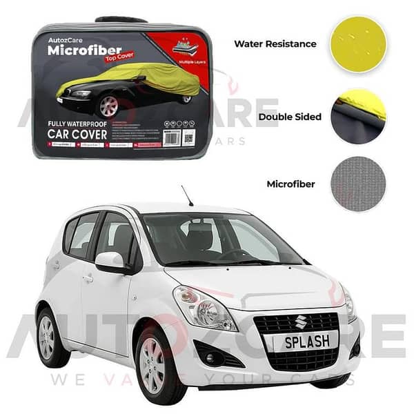 Suzuki Splash Microfiber Car Top Cover - Model 2008-2014