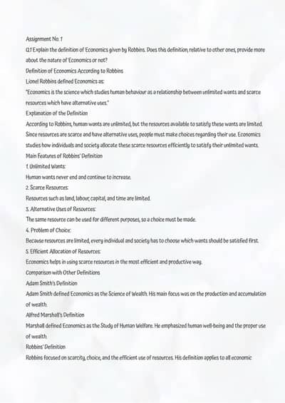 Bachelor English spring 2026 Solved Assignment