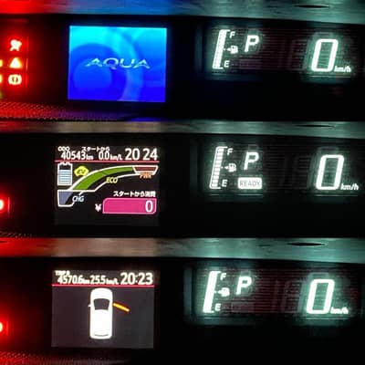 Toyota Aqua TFT Multicolor LCD Speedometer