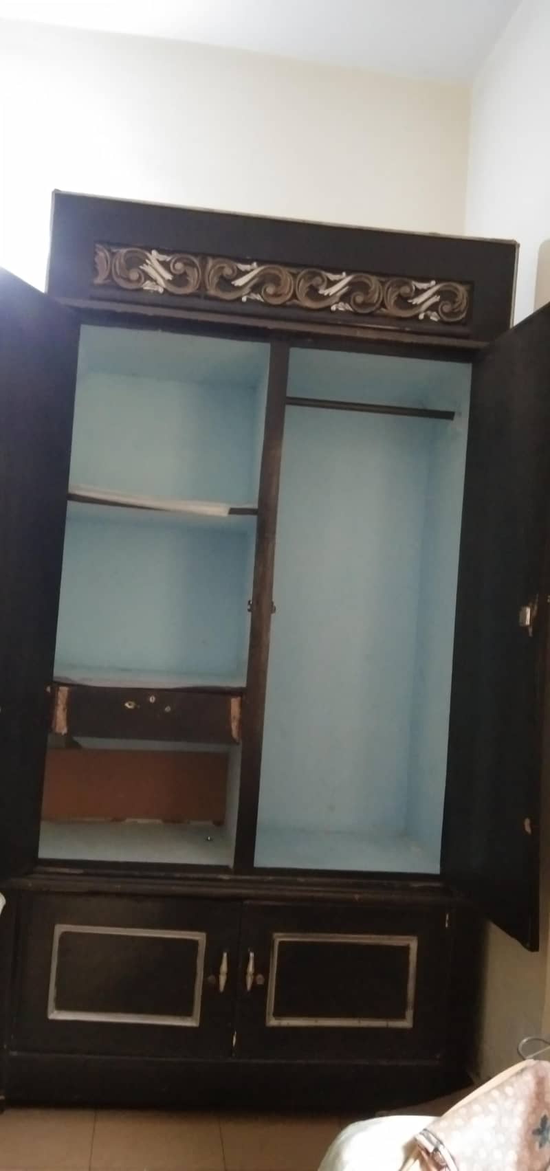 ڈبل ڈور ووڈن الماری نیچے الگ کیبنیٹ کے 10