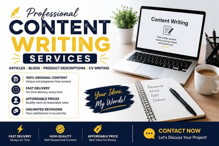 Content Writer | Article Writing | Product Description Writing