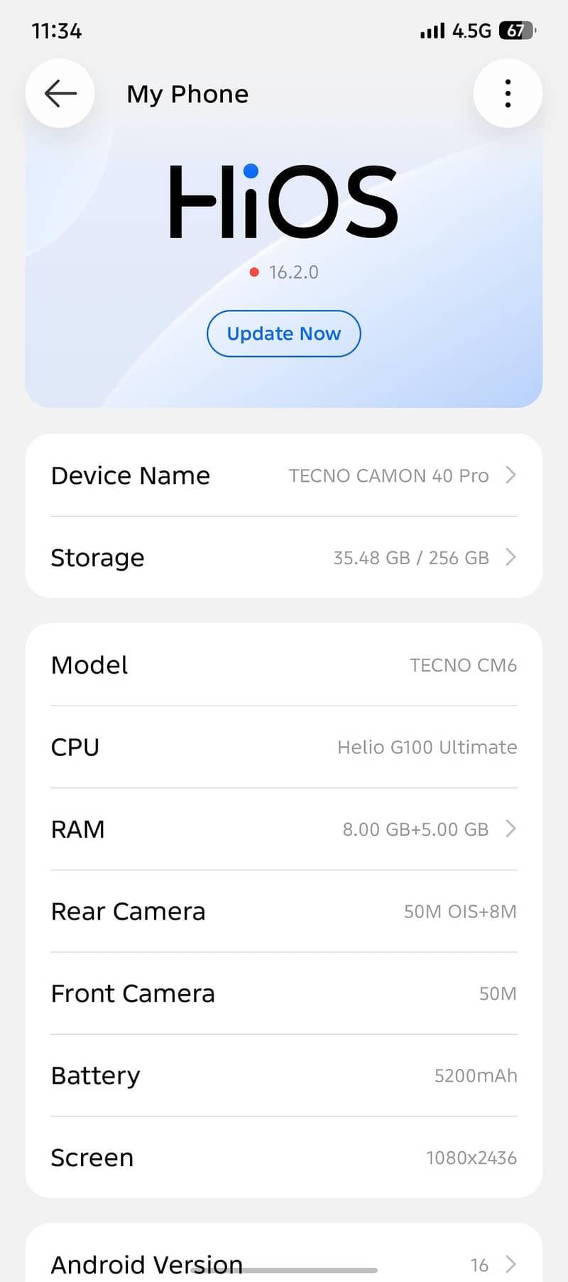 Tecno CAMON 40 Pro 9