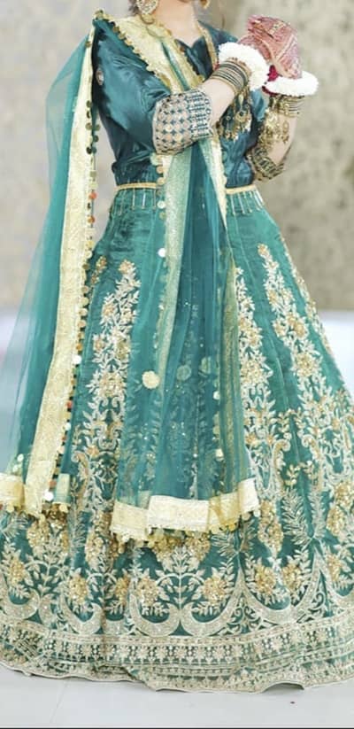 Ready-Made Mehndi Lehenga  – Worn Once – Excellent Condition