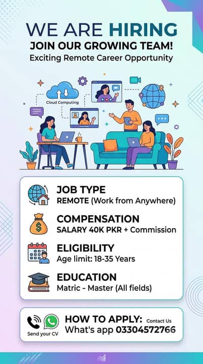 Remote job 03304572766WTSAPP