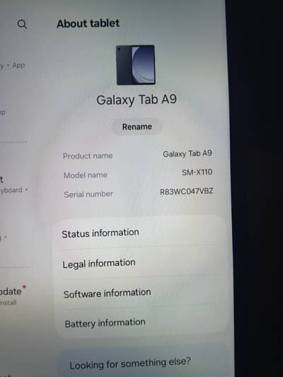 Samsung Galaxy Tab A9 ( 4GB Ram/64GB)- like New/no scratches