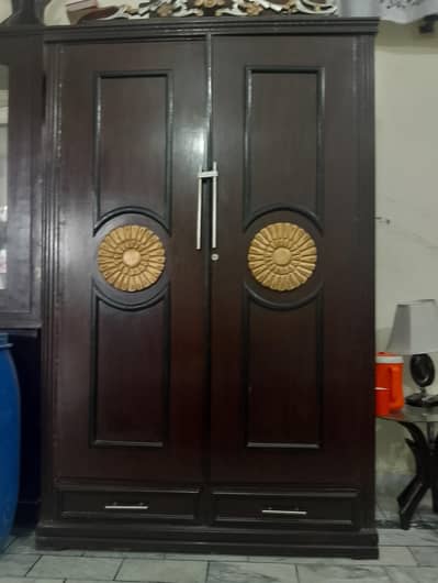 wooden wardrobe