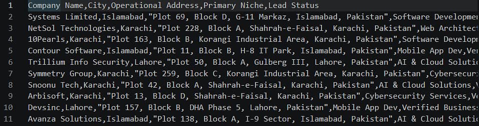 Premium B2B Lead List / Pakistan Software Houses Data for Marketing